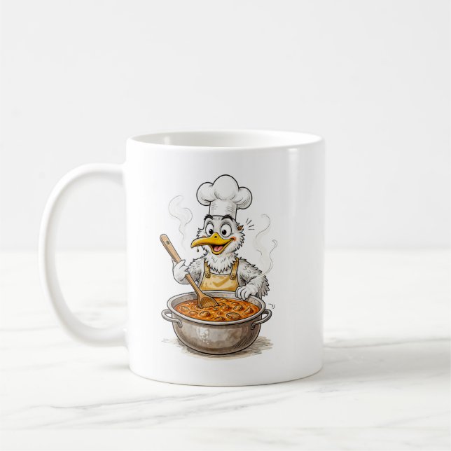 Mug Comic Bird Cooking Labskaus (Gauche)