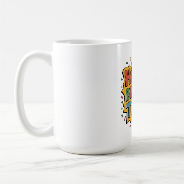 Mug Comic Burst Joyeux Anniversaire (Gauche)