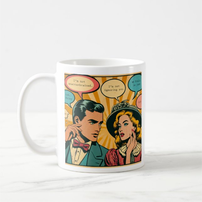 Mug Comic couple drôle AJOUT (Gauche)