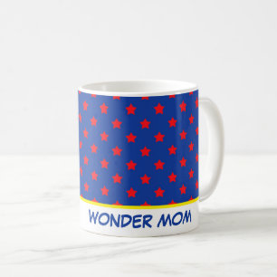Mug Comics Funny Superhero Stars WONDER MOM Fun