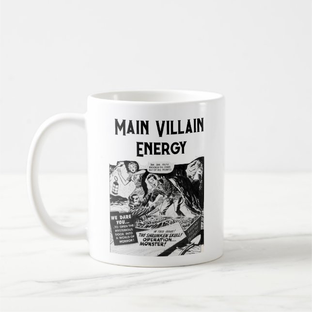 Mug Comique Vampire Rétro de l'énergie du principal va (Gauche)