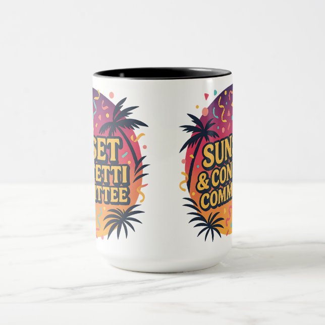 Mug Comité Coucher de Soleil & Confettis | Cadeaux Hal (Centre)