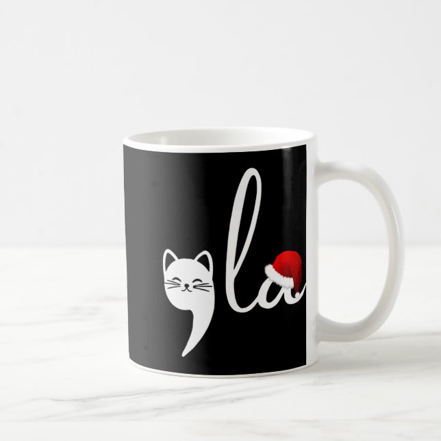 Mug Comma de chats amusants La Kamala Harris Noël Père (Droite)