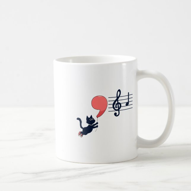 Mug Comma La Music Notes Kamala Harris Music Teacher E (Droite)