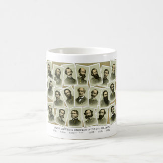 Mug Commandants confédérés de la guerre civile