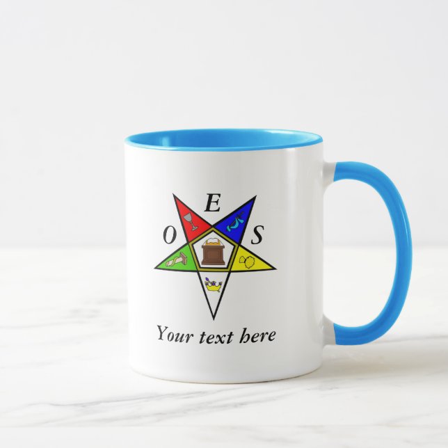 Mug Commande de maçonnerie OES Eastern Star Sister (Droite)