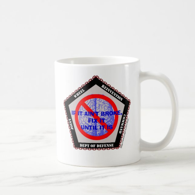 Mug Commande de réinvention de roue - coutume… - (Droite)