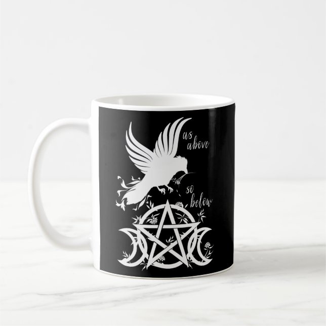 Mug Comme Ci-Dessus Ainsi Sous Pentacle Triple Moon Pe (Gauche)