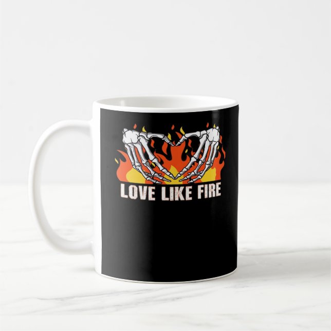 Mug Comme Classique - Skeleton Hands Heart (Gauche)