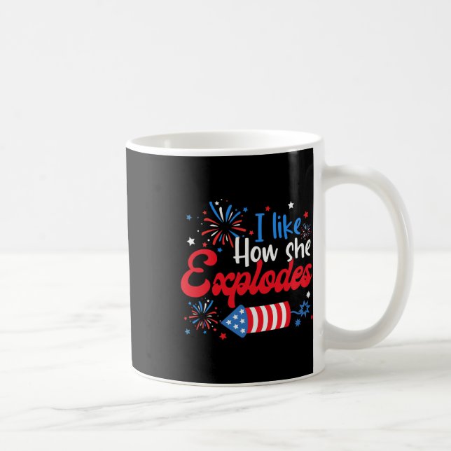 Mug Comme comment elle explose Fireworks Funny Couple  (Droite)