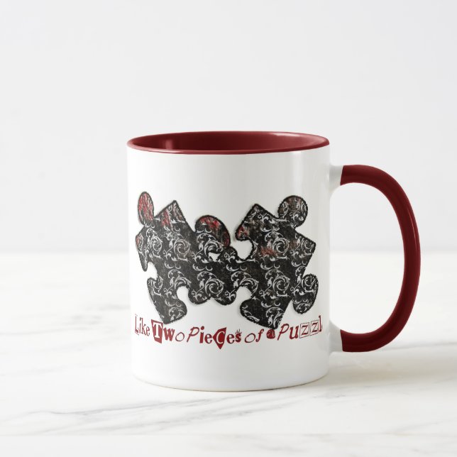 Mug Comme deux pièces d'un puzzle (Droite)