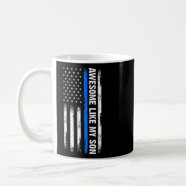 Mug Comme Mon Fils Fils Frappe Police (Gauche)