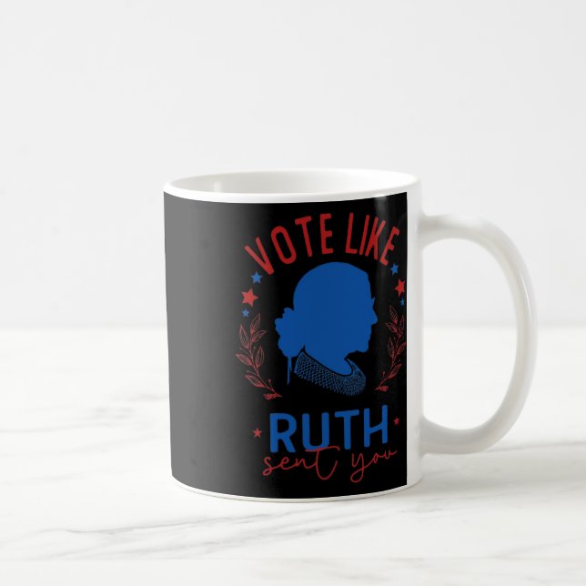 Mug Comme Ruth Vous A Envoyé Rbg Feminist Voting Inspi (Droite)