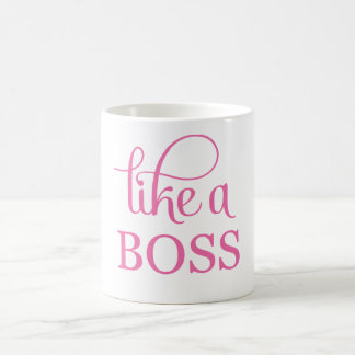 Mug Comme un boss rose