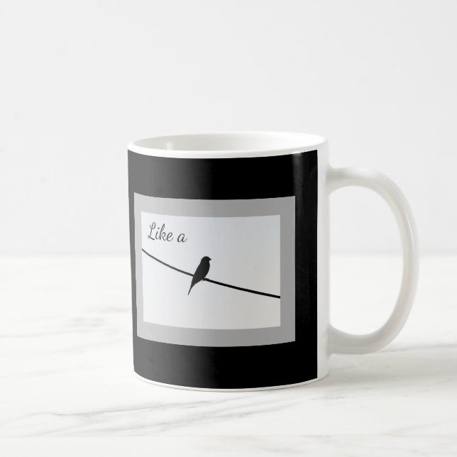 Mug Comme un oiseau sur un fil (Droite)
