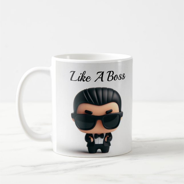Mug Comme Un Patron Personnalisé Mug/Café Mug/Cadeau (Gauche)