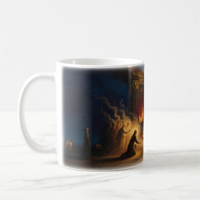 Mug Comme une prière — Feu sacré et ascension lumineus (Gauche)