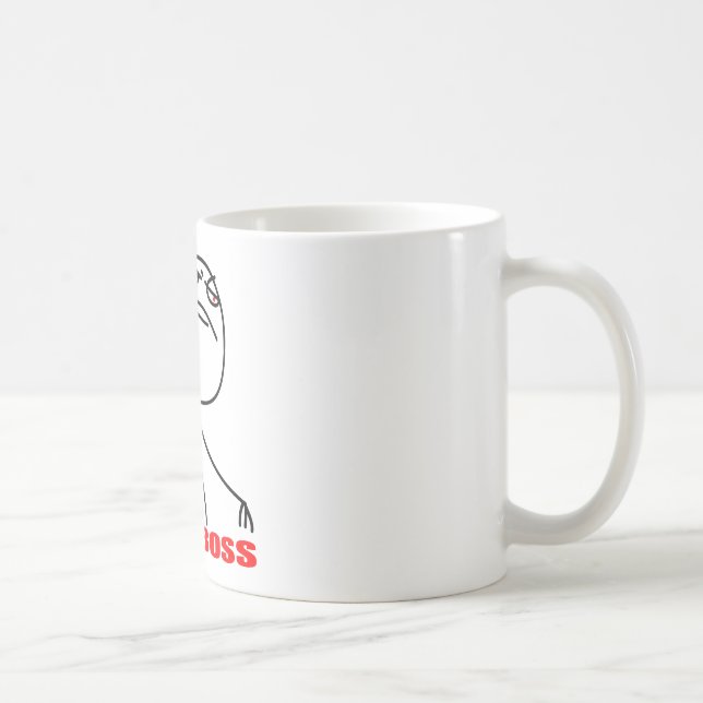 Mug comme une rage comique de meme d'Internet de (Droite)