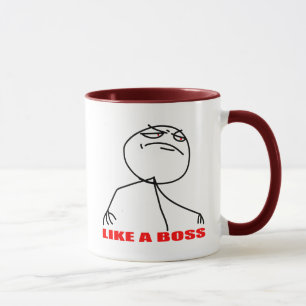 Mug comme une rage comique de meme d'Internet de