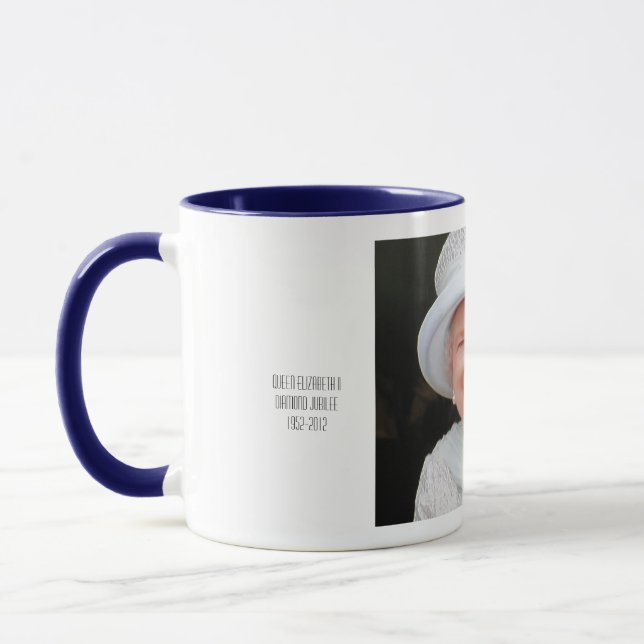 Mug commémoratif du jubilé de la reine Elizabeth D (Gauche)