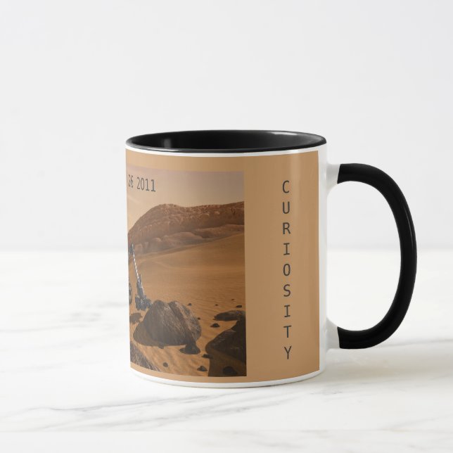 Mug Commémoration du lancement de la curiosité Mars (Droite)