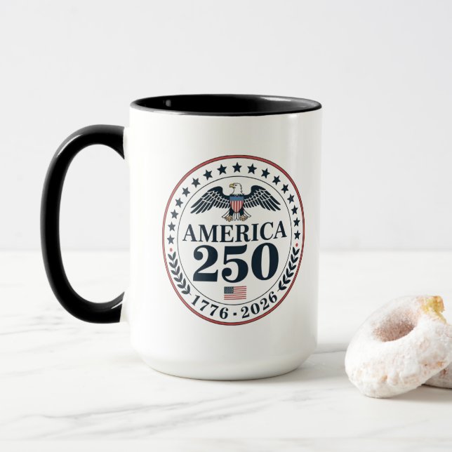 Mug Commémoration officielle du 250e anniversaire de l (Avec donut)
