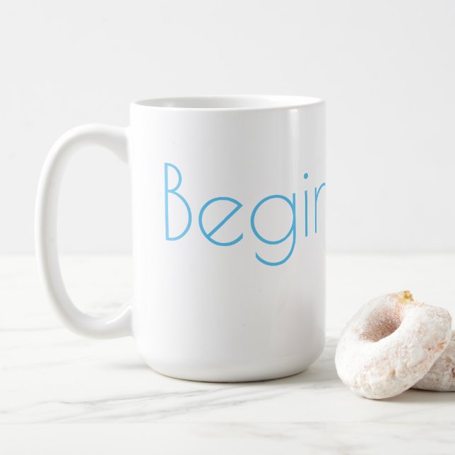 Mug Commencer à nouveau la musique (Avec donut)