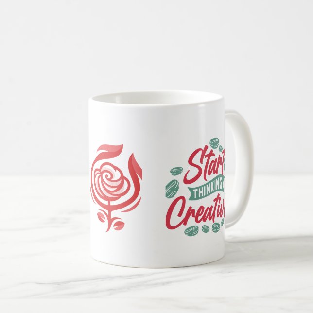 Mug Commencer à penser à la créativité (Devant droit)