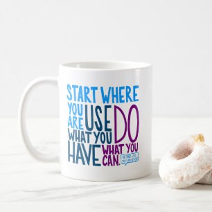 Mug Commencer là où vous êtes