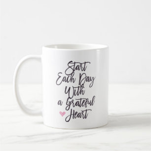 Mug Commencez chaque journée par un coeur gracieux