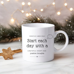 Mug Commencez chaque journée par un coeur reconnaissan