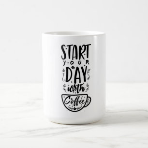 Mug Commencez votre journée avec du café