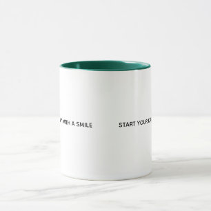Mug Commencez votre journée avec un café bicolore sour