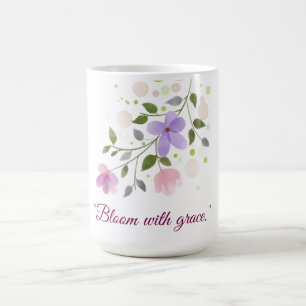 Mug Commencez votre journée douce, forte et florissant