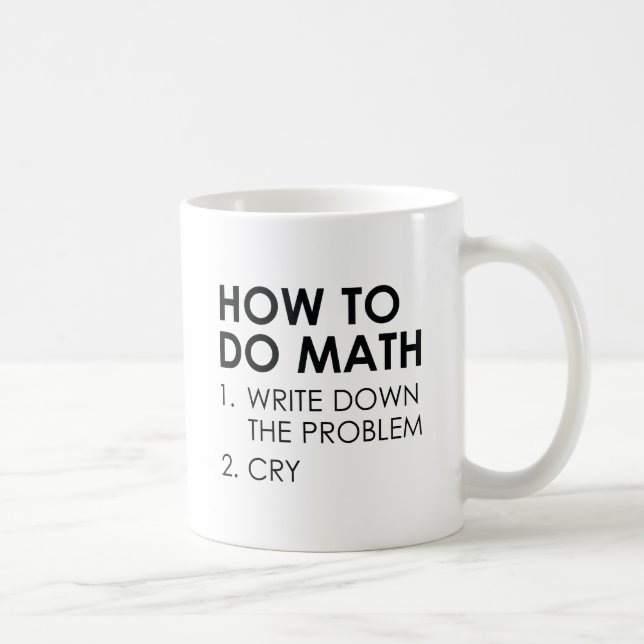 Mug Comment faire maths (Droite)