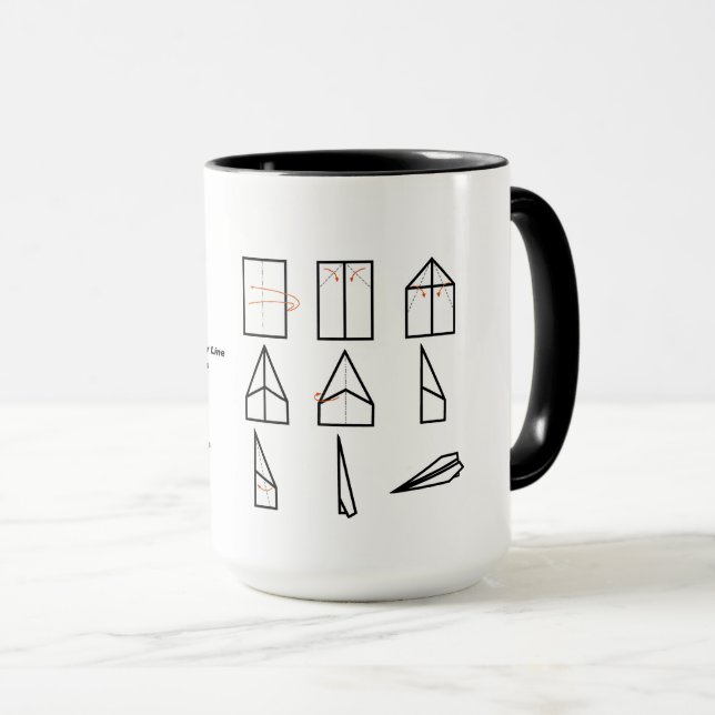 Mug Comment Faire Un Tapis D'Avion En Papier (Devant droit)