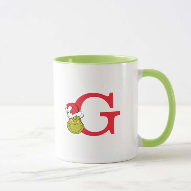 Mug Comment Grinch Stol Christmas | Monogramme G (Droite)