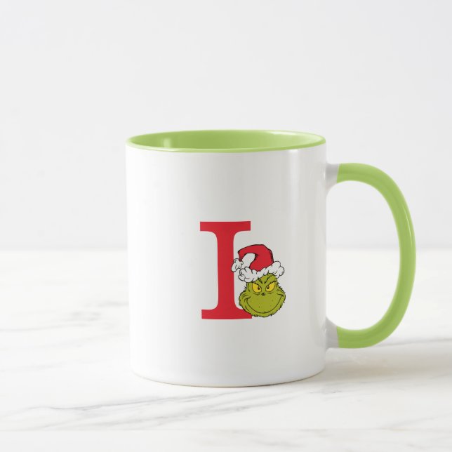 Mug Comment Grinch Stol Christmas | Monogramme I (Droite)