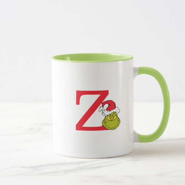 Mug Comment Grinch Stol Christmas | Monogramme Z (Droite)
