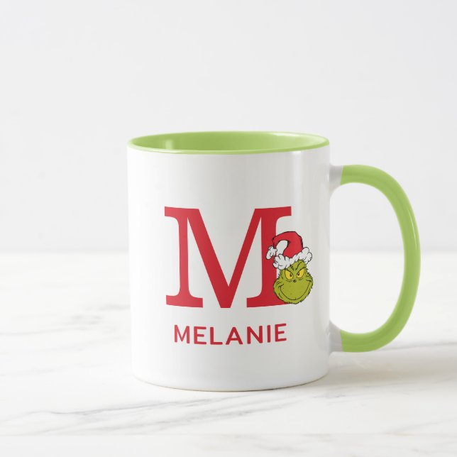Mug Comment Grinch Stol Christmas | Nom et monogramme  (Droite)