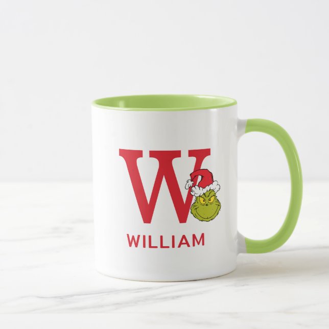 Mug Comment Grinch Stol Christmas | Nom et monogramme  (Droite)