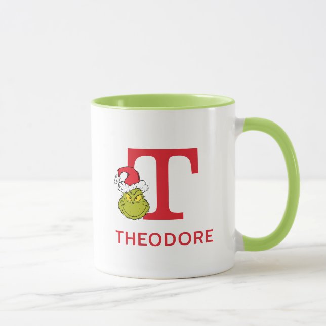 Mug Comment Grinch Stol Christmas | Nom et monogramme  (Droite)