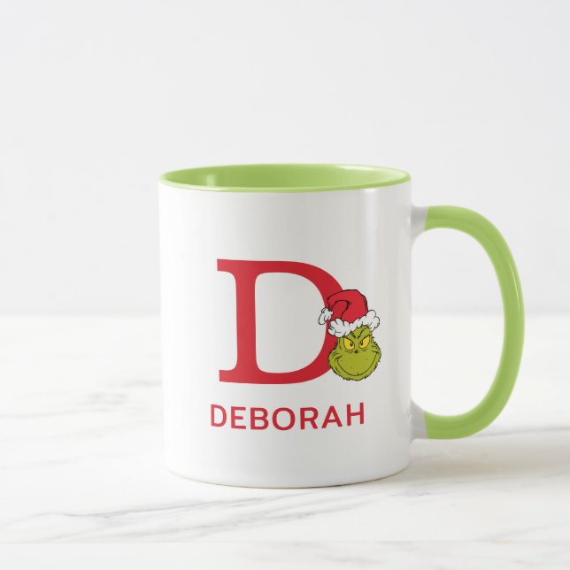 Mug Comment Grinch Stol Christmas | Nom et monogramme  (Droite)