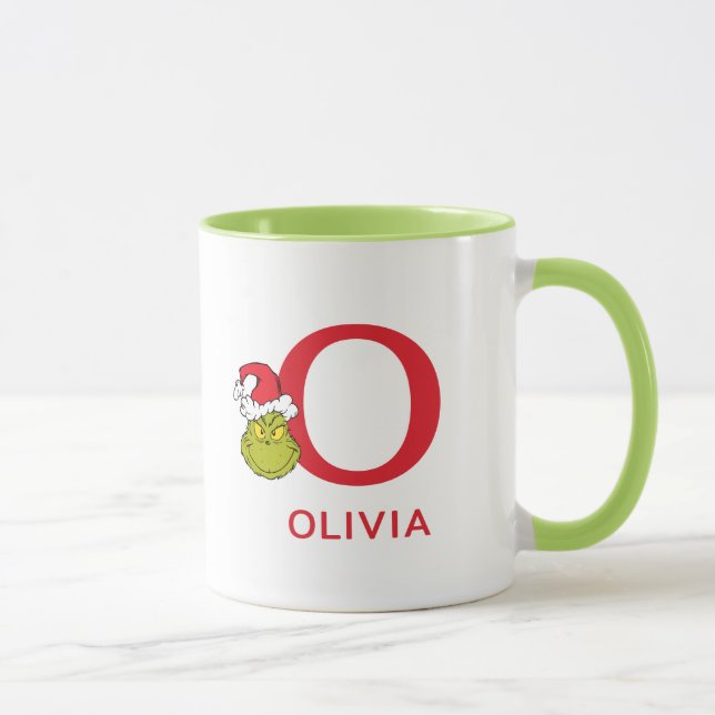 Mug Comment Grinch Stol Christmas | Nom et monogramme  (Droite)