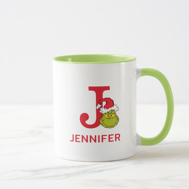 Mug Comment Grinch Stol Christmas | Nom et monogramme  (Droite)