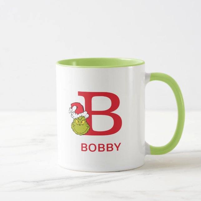 Mug Comment Grinch Stol Christmas | Nom et monogramme  (Droite)