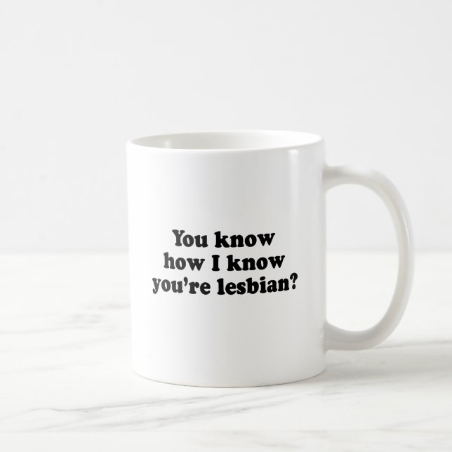 Mug Comment je sais que tu es lesbienne ? (Droite)