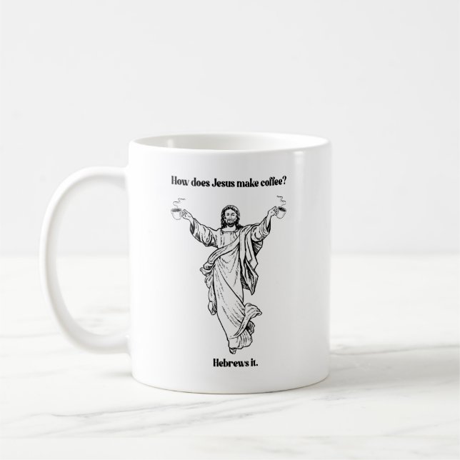Mug Comment Jésus fait-il du café hébreu (Gauche)