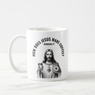 Mug Comment Jésus fait-il du café ? Il l'hébreuise