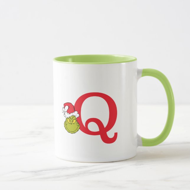 Mug Comment le Grinch a volé Noël | Monogram Q (Droite)